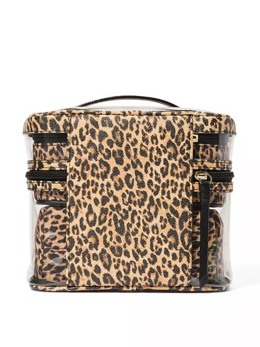 Victorias Secret Cheetah Print Makeup Bag Set